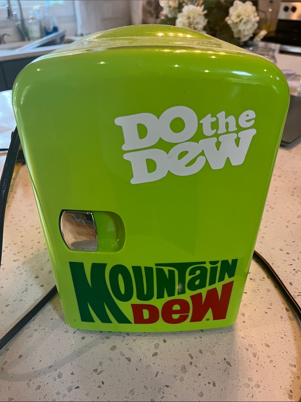 Mountain Dew Mini Fridge - Bright Lime Green
